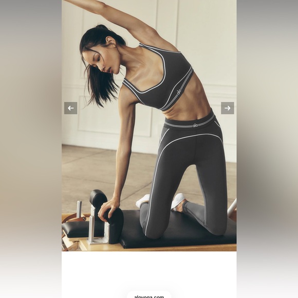 ALO Yoga Other - ALO Yoga Charcoal Sports Bra and Leggings Set